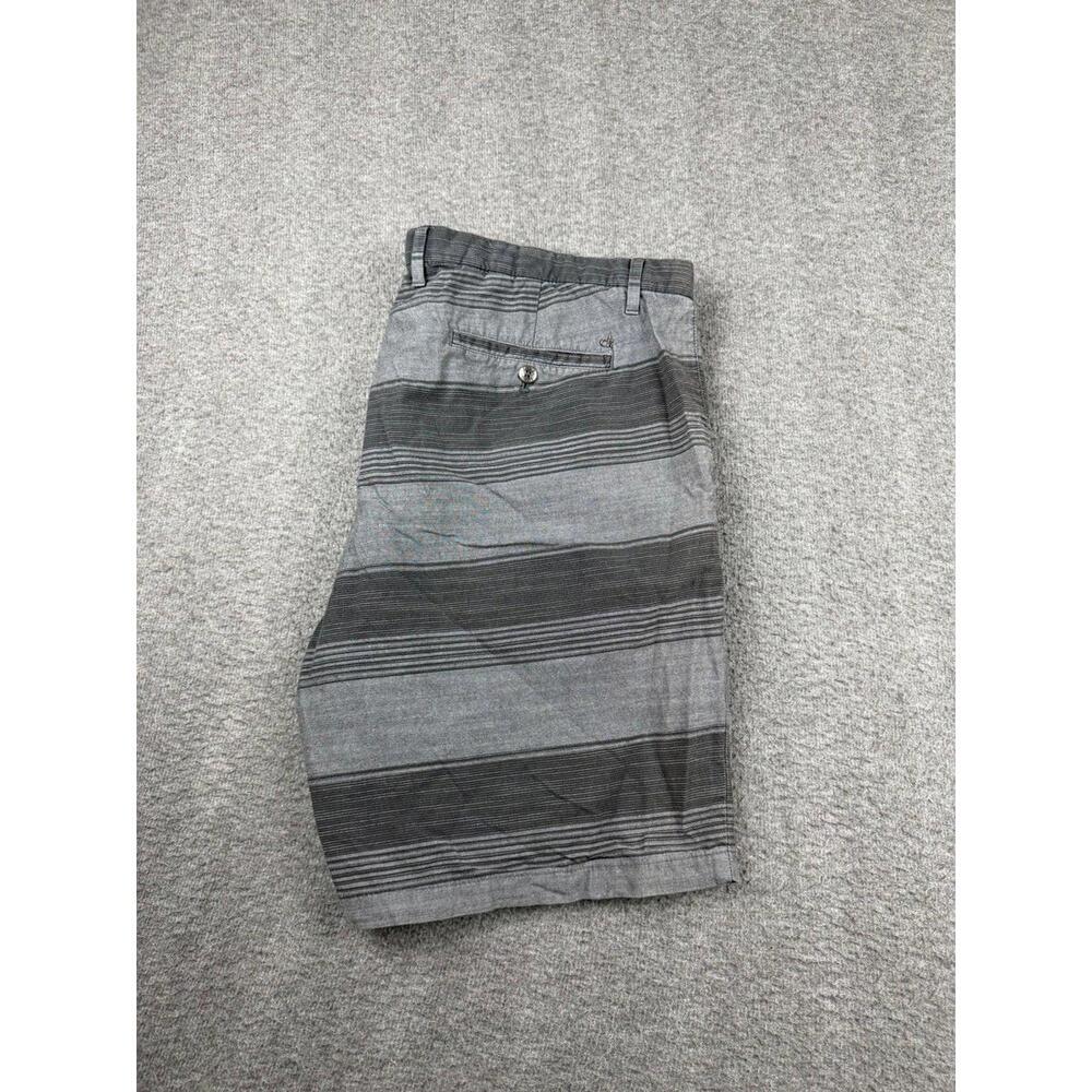 Calvin Klein Men's Casual Shorts Gray‎ Striped Size 40